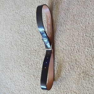 Pelham Dark Brown/ Black Top Grain Cowhide Bench Made Belt Size 34